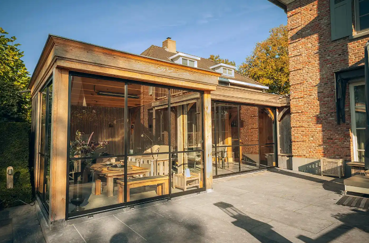 houten overkapping in Groningen