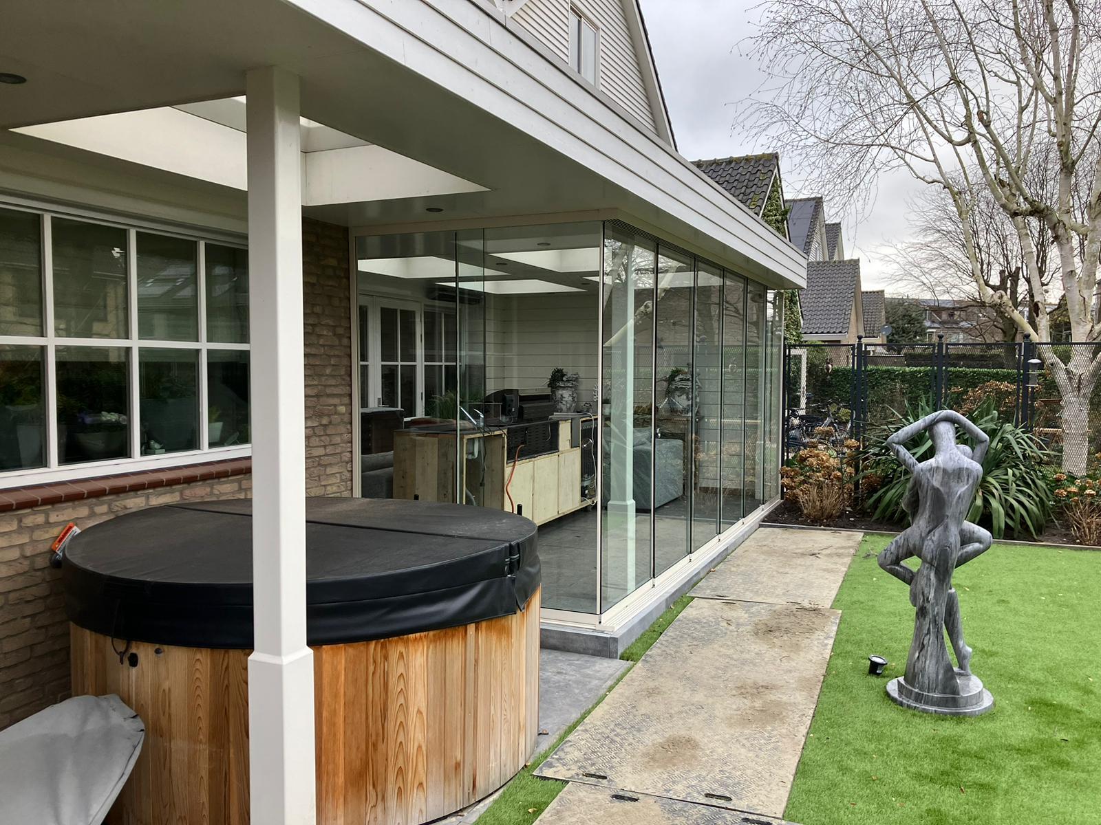 glazen schuifwand voor veranda noord brabant