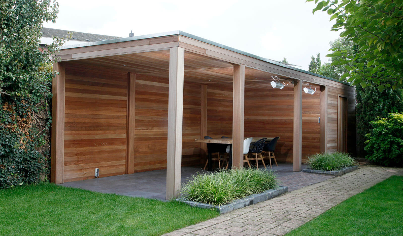 houten overkapping in provincie friesland