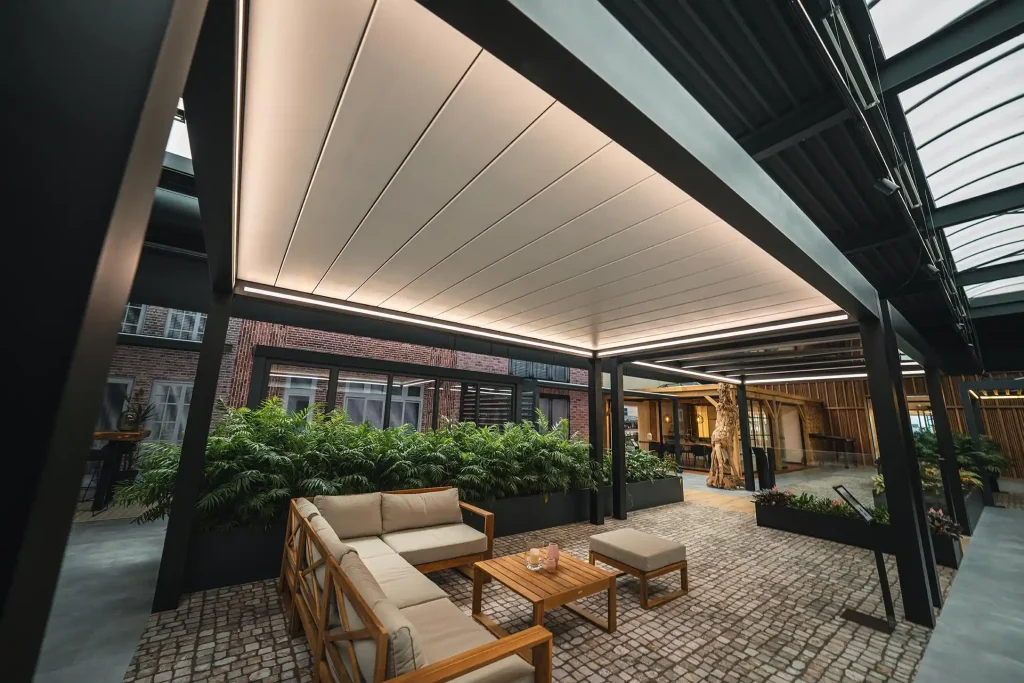 losstaande aluminium veranda