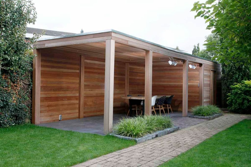 overkapping met tegels