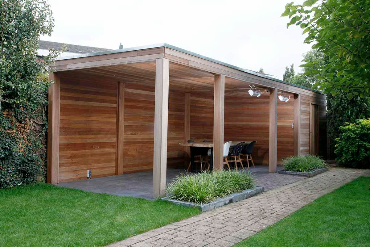 houten overkapping in Tilburg